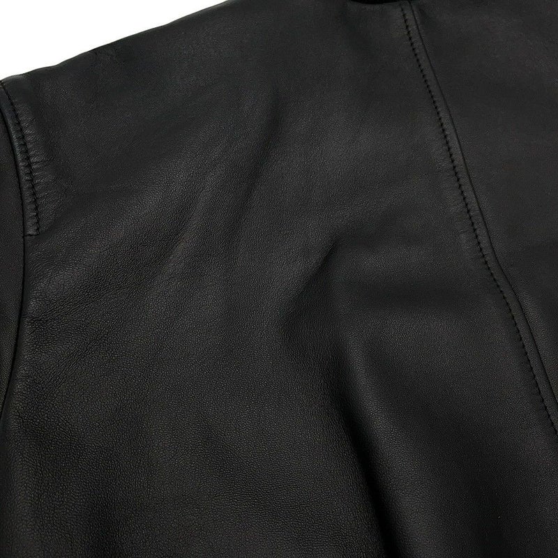 グッチ ジャケット レザー ブルゾン レディースサイズ36 GUCCI アウター 黒