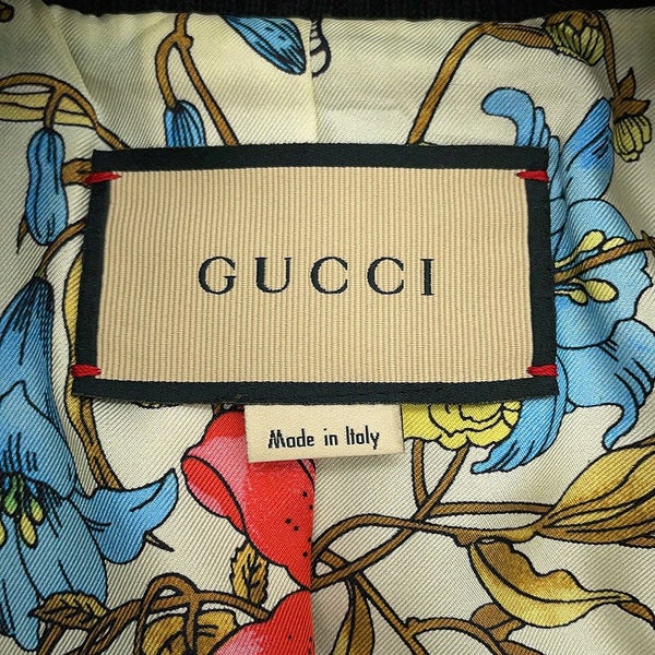 グッチ ジャケット レザー ブルゾン レディースサイズ36 GUCCI アウター 黒