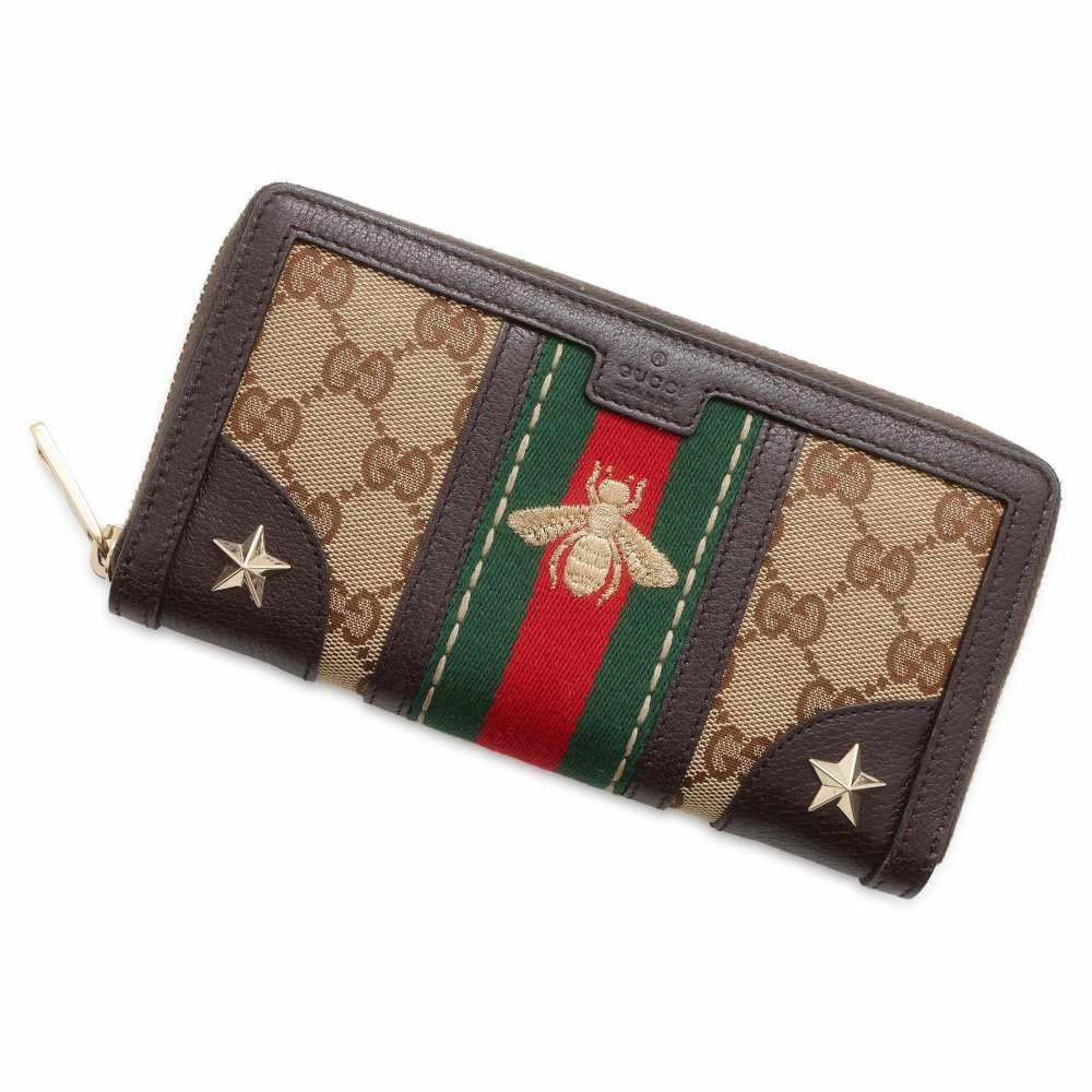 グッチ 長財布 GG キャンパス ビー 406754 GUCCI 財布 安心保証 | 中古