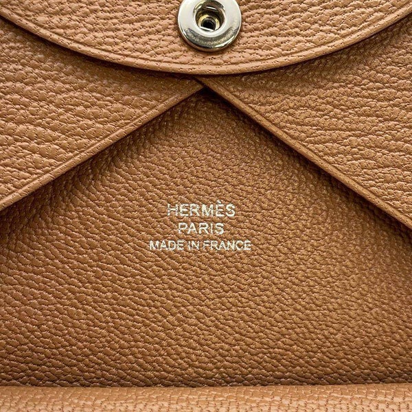 エルメス コインケース カルヴィ デュオ チャイ/シルバー金具 エプソン W刻印 HERMES 財布