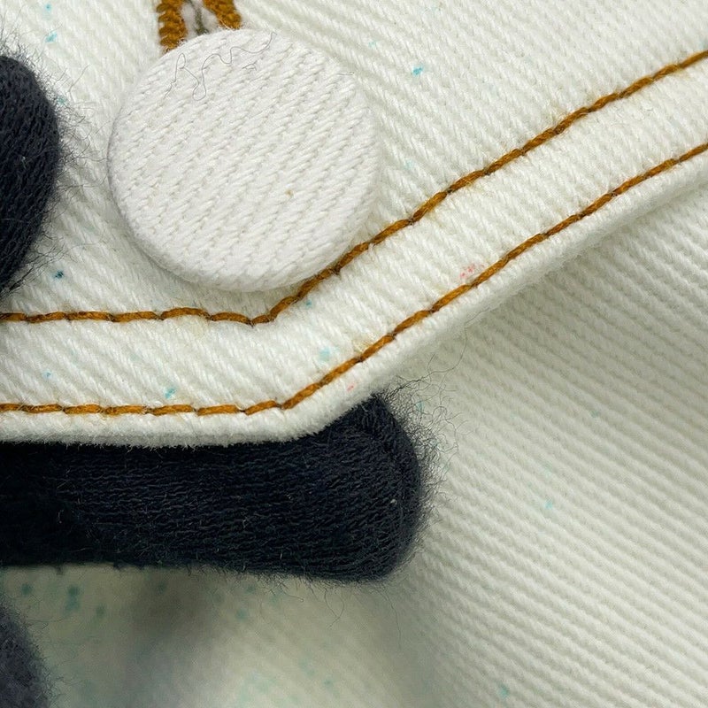 ルイヴィトン ジャケット スプレー デニム ジャケット メンズサイズ48 LOUIS VUITTON 白