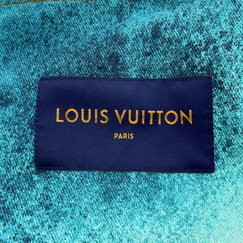 ルイヴィトン ジャケット スプレー デニム ジャケット メンズサイズ48 LOUIS VUITTON 白