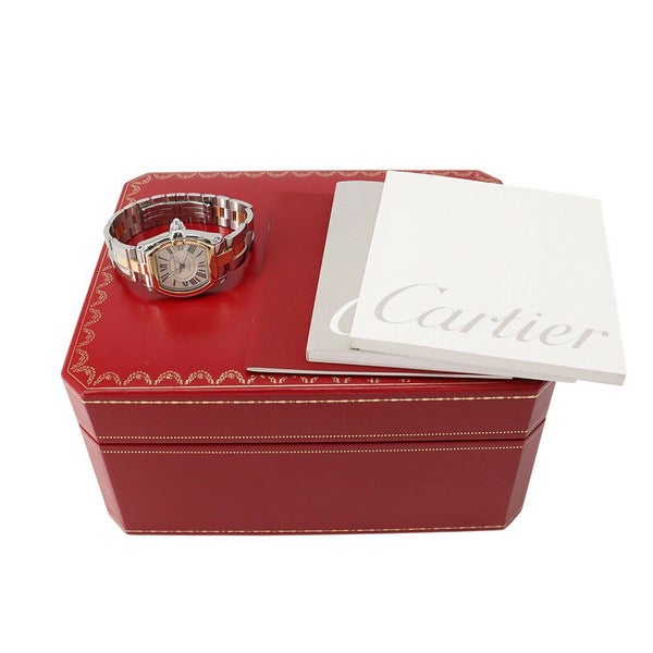 カルティエ ロードスター SM W62031Y4 SS/K18イエローゴールド Cartier 腕時計 ウォッチ シルバー文字盤