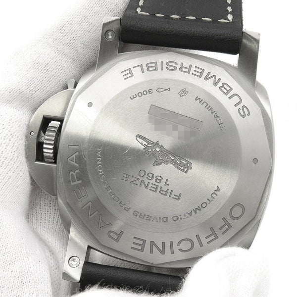 パネライ ルミノール サブマーシブル 1950 3デイズ オートマティック チタニオ U番 PAM01305 黒文字盤