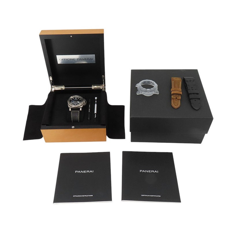 パネライ ルミノール サブマーシブル 1950 3デイズ オートマティック チタニオ U番 PAM01305 黒文字盤