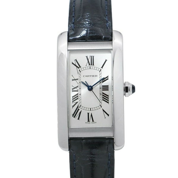 カルティエ タンクアメリカン MM WSTA0017 Cartier 腕時計 シルバー文字盤