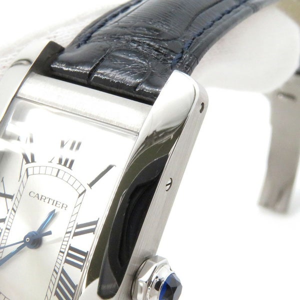 カルティエ タンクアメリカン MM WSTA0017 Cartier 腕時計 シルバー文字盤