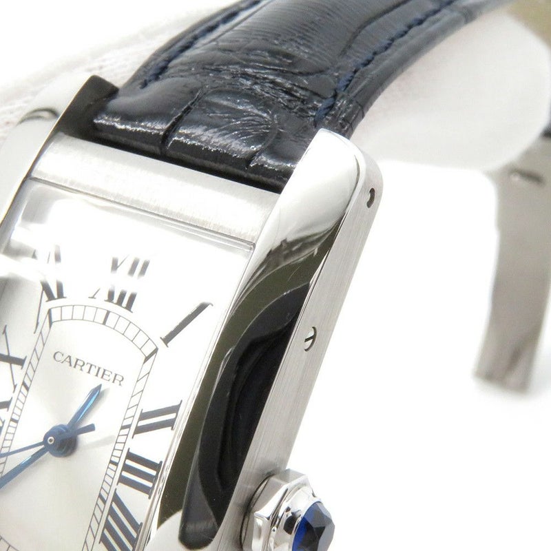 カルティエ タンクアメリカン MM WSTA0017 Cartier 腕時計 シルバー文字盤