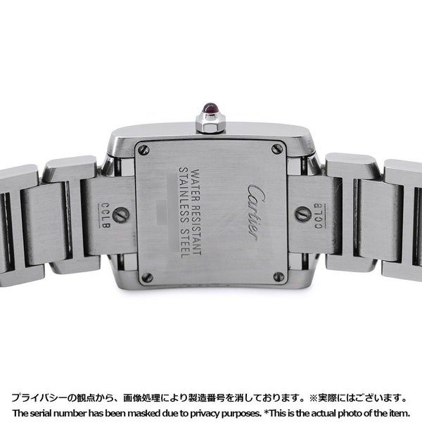 カルティエ タンクフランセーズ SM W51028Q3 Cartier 腕時計 レディース クォーツ ピンクシェル文字盤