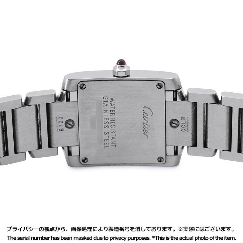 カルティエ タンクフランセーズ SM W51028Q3 Cartier 腕時計 レディース クォーツ ピンクシェル文字盤