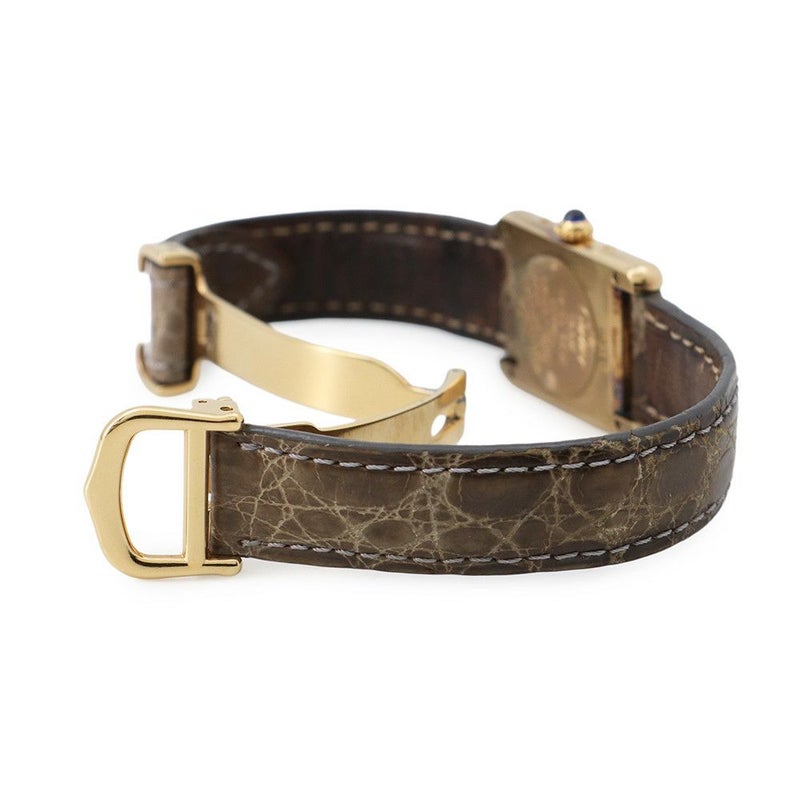 カルティエ マストタンク SM ヴェルメイユ W1008354 Cartier クォーツ 腕時計 アイボリー文字盤