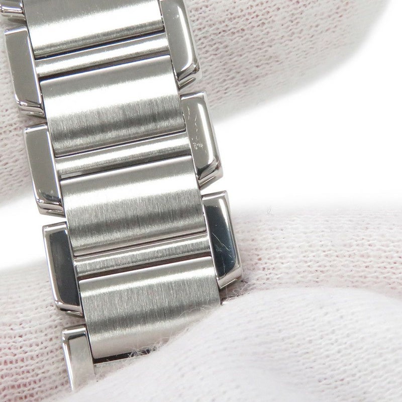 カルティエ タンク フランセーズ SM ハッピーバースデイ 2006年クリスマス限定 W51001Q3 Cartier クォーツ シルバー文字盤