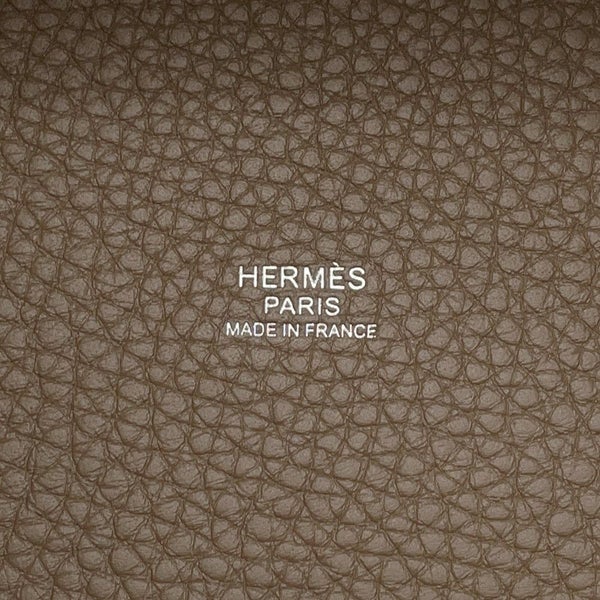 エルメス ハンドバッグ ピコタンロックPM エトゥープ/シルバー金具 トリヨンクレマンス K刻印