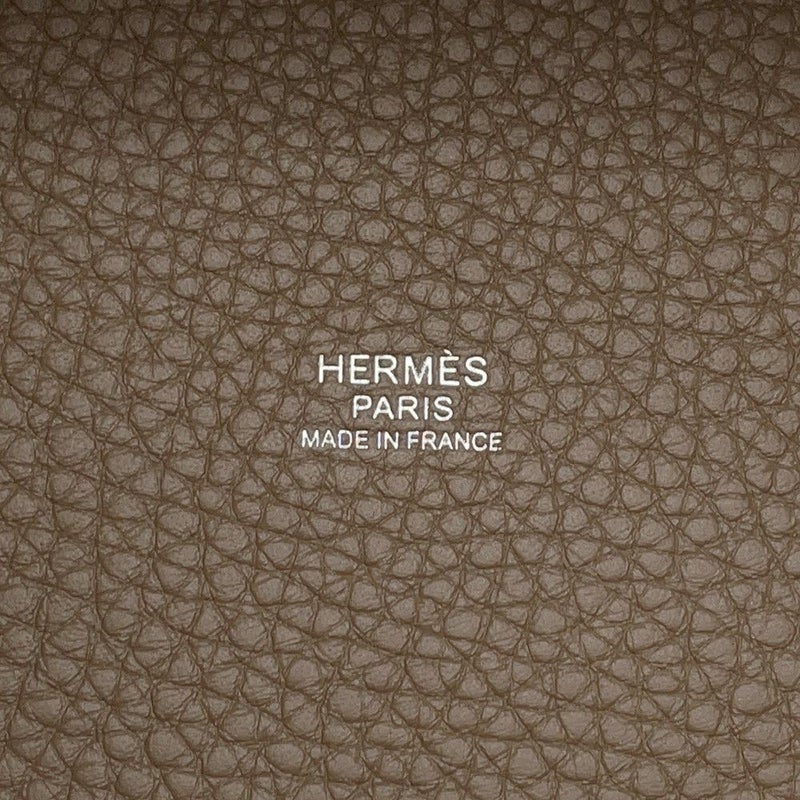 エルメス ハンドバッグ ピコタンロックPM エトゥープ/シルバー金具 トリヨンクレマンス K刻印