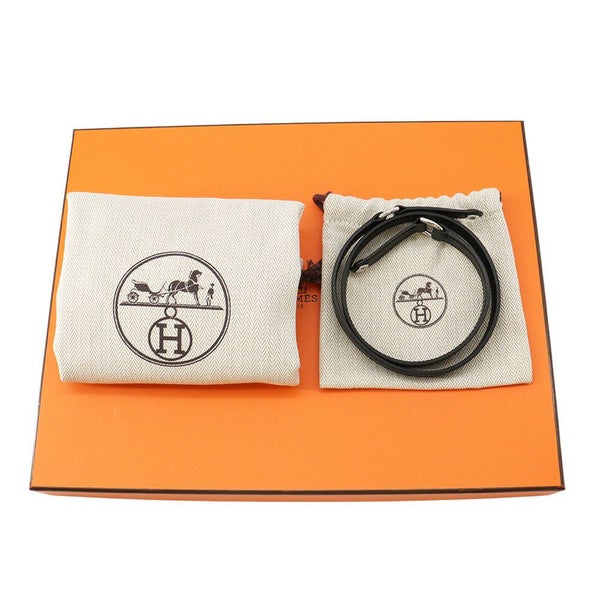 エルメス クラッチバッグ ケリーエラン ブラック/シルバー金具 シェ―ブルシャムキラ W刻印 2wayショルダー 黒