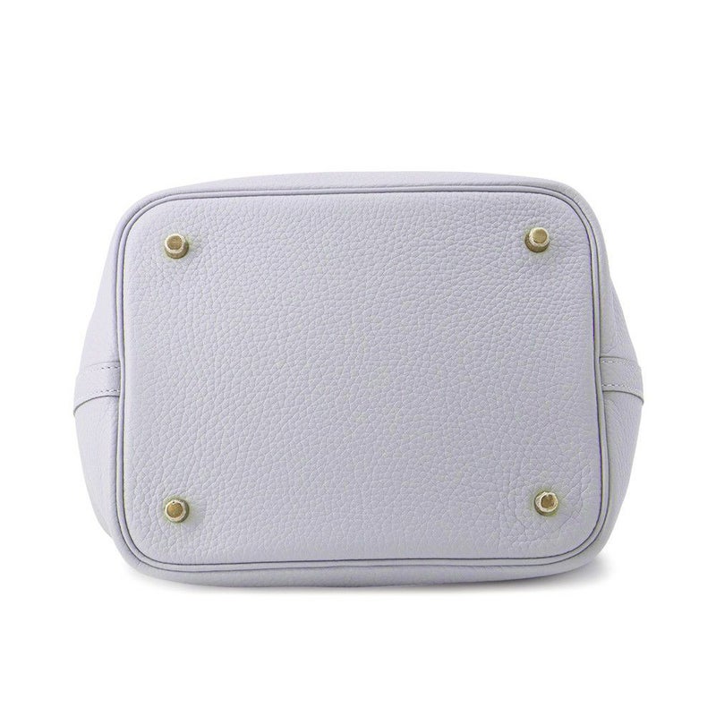 エルメス ハンドバッグ ピコタンロックMM グリパンタン/シャンパンゴールド金具 トリヨンクレマンス K刻印