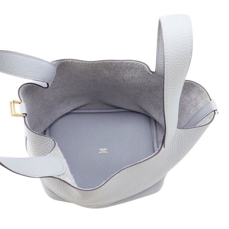 エルメス ハンドバッグ ピコタンロックMM グリパンタン/シャンパンゴールド金具 トリヨンクレマンス K刻印