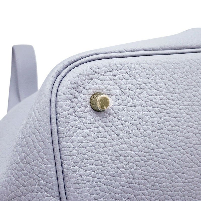 エルメス ハンドバッグ ピコタンロックMM グリパンタン/シャンパンゴールド金具 トリヨンクレマンス K刻印