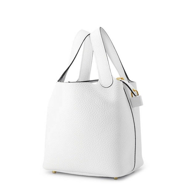 エルメス ハンドバッグ ピコタンロックPM ニューホワイト/ゴールド金具 トリヨンクレマンス W刻印 白