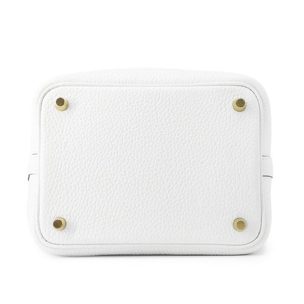 エルメス ハンドバッグ ピコタンロックPM ニューホワイト/ゴールド金具 トリヨンクレマンス W刻印 白