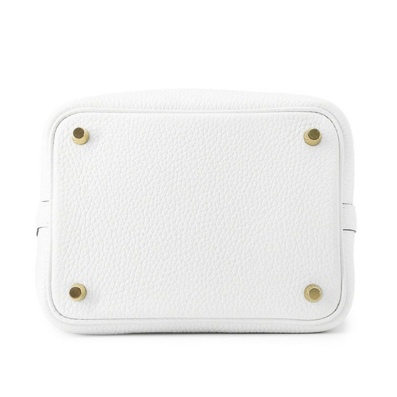 エルメス ハンドバッグ ピコタンロックPM ニューホワイト/ゴールド金具 トリヨンクレマンス W刻印 白