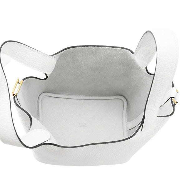 エルメス ハンドバッグ ピコタンロックPM ニューホワイト/ゴールド金具 トリヨンクレマンス W刻印 白