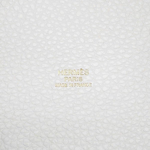 エルメス ハンドバッグ ピコタンロックPM ニューホワイト/ゴールド金具 トリヨンクレマンス W刻印 白