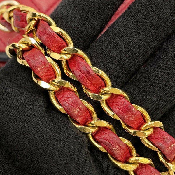 シャネル チェーンショルダーバッグ マトラッセ ココマーク ラムスキン CHANEL トートバッグ