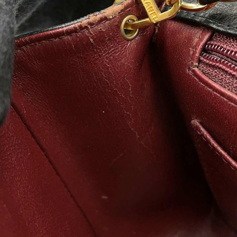 シャネル チェーンショルダーバッグ マトラッセ22 ココマーク ダイアナ ラムスキン A01164 CHANEL 斜め掛け 黒