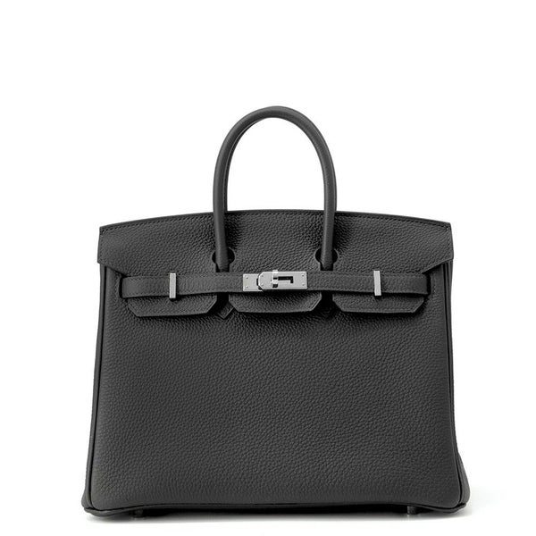 エルメス バーキン25 グラファイト/シルバー金具 トゴ C刻印 HERMES Birkin ハンドバッグ