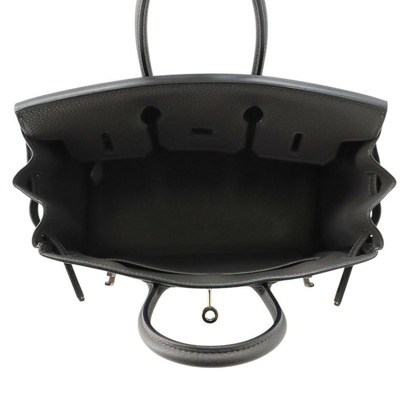 エルメス バーキン25 グラファイト/シルバー金具 トゴ C刻印 HERMES Birkin ハンドバッグ