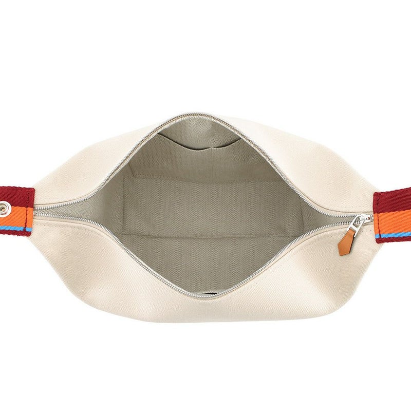 エルメス ポーチ ブリッド・ア・ブラックGM Hパヴィヨン ナチュラル/シルバー金具 キャンバス HERMES 小物入れ