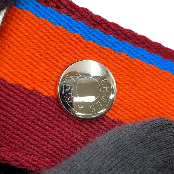 エルメス ポーチ ブリッド・ア・ブラックGM Hパヴィヨン ナチュラル/シルバー金具 キャンバス HERMES 小物入れ