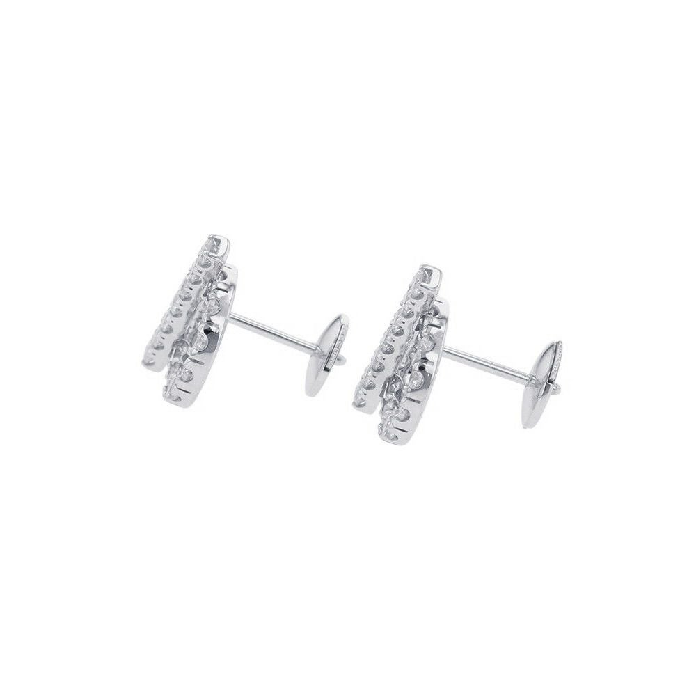 エルメス ピアス フィネス ダイヤモンド 34P 計0.92ct K18WGホワイト