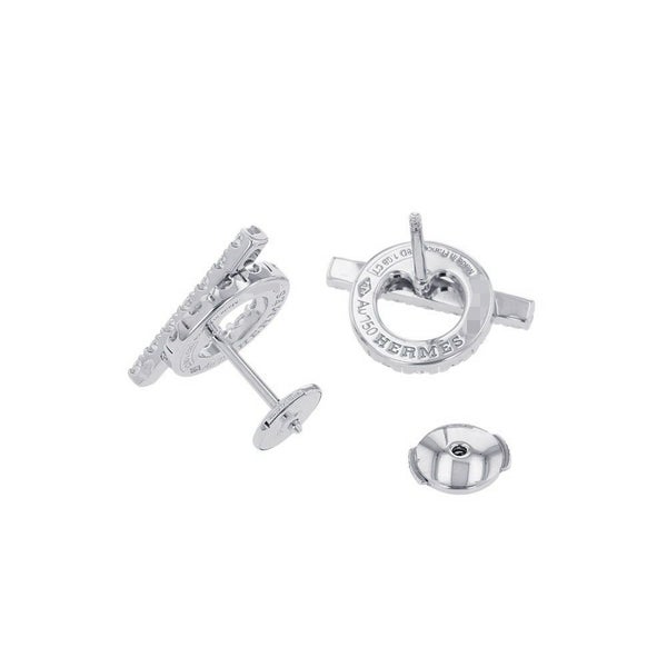 エルメス ピアス フィネス ダイヤモンド 34P 計0.92ct K18WGホワイトゴールド HERMES ジュエリー
