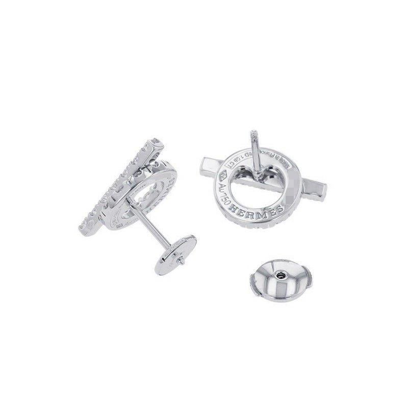 エルメス ピアス フィネス ダイヤモンド 34P 計0.92ct K18WGホワイトゴールド HERMES ジュエリー