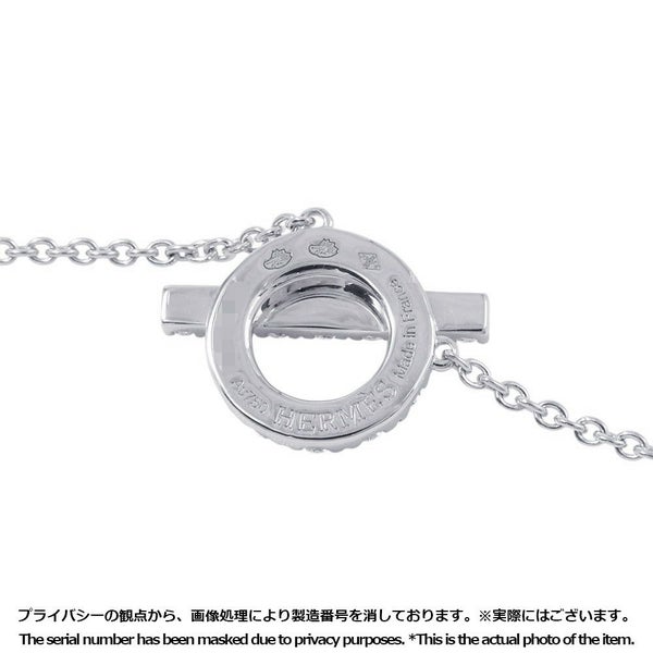 エルメス ネックレス フィネス ペンダント ダイヤモンド 17P 計0.46ct K18WGホワイトゴールド HERMES