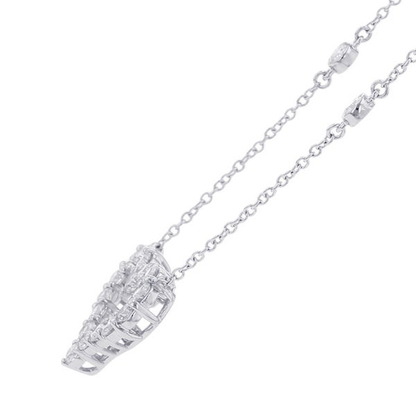 ティファニー ネックレス センチメンタル ハート バイ ザ ヤード ペンダント ダイヤモンド Pt950プラチナ Tiffany&Co.