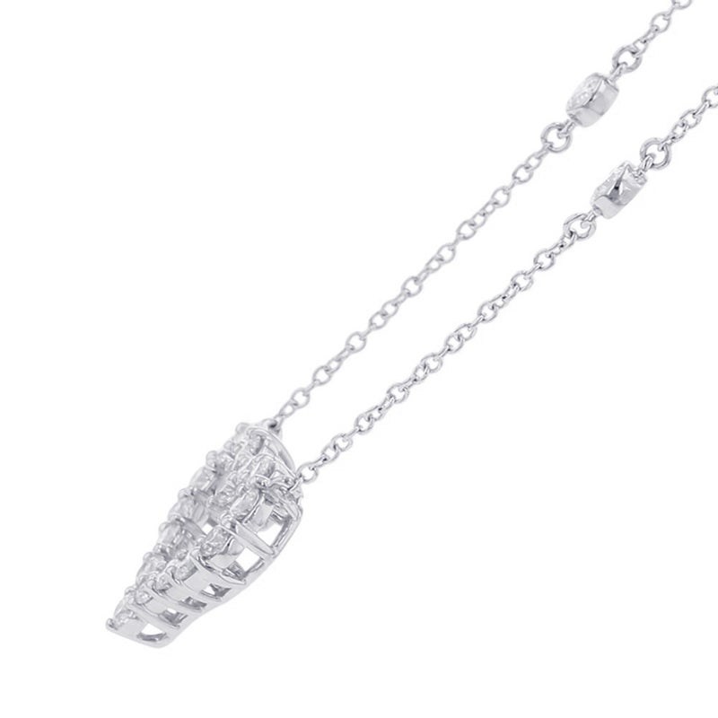 ティファニー ネックレス センチメンタル ハート バイ ザ ヤード ペンダント ダイヤモンド Pt950プラチナ Tiffany&Co.
