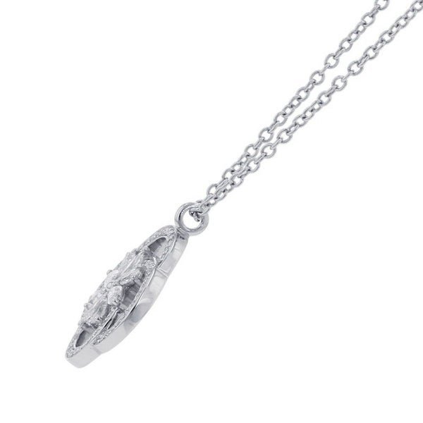 ティファニー ネックレス ビクトリア クラスター キー ペンダント スモール ダイヤモンド Pt950プラチナ 62033398 ジュエリー