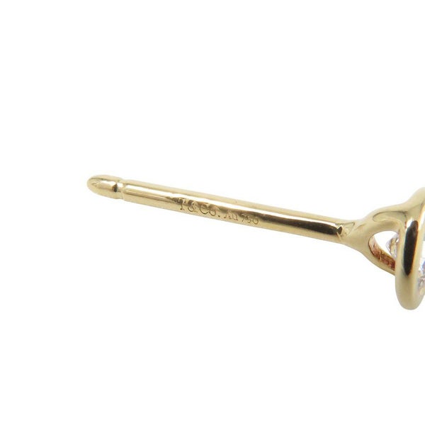 ティファニー ピアス エルサ・ペレッティ バイ ザ ヤード ピアス ダイヤモンド 2P 計約0.16ct K18YGイエローゴールド ジュエリー