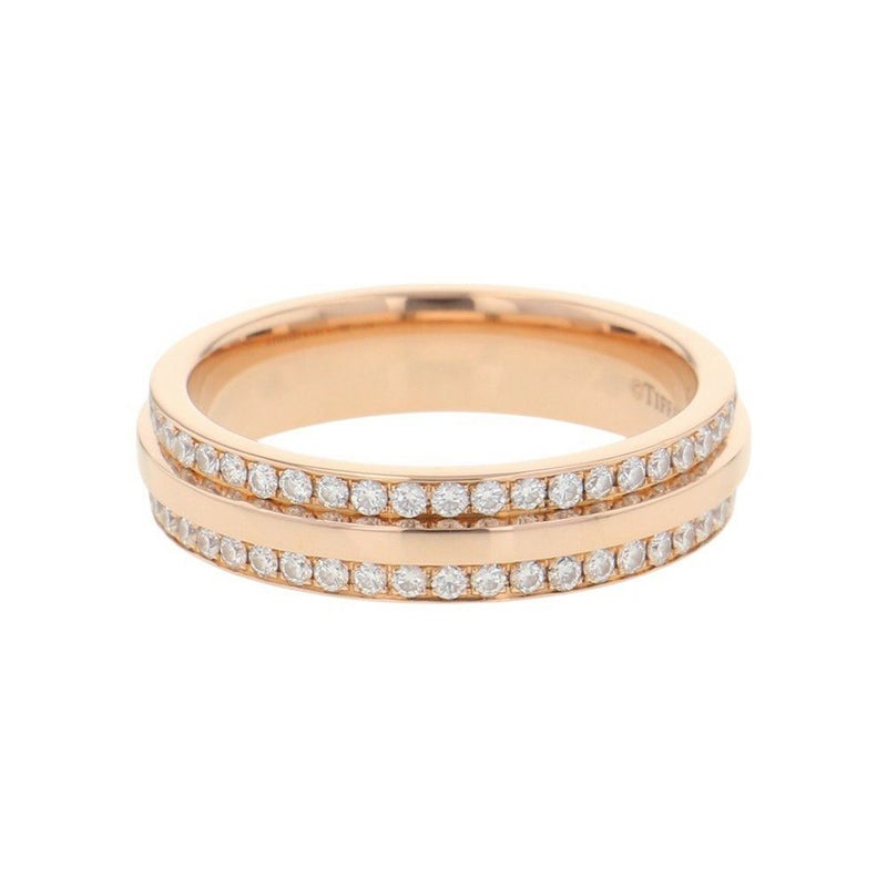 ティファニー リング Tナロー パヴェ ダイヤモンド 計0.45ct K18PGピンクゴールド サイズ約10号 60151485 Tiffany&Co. 指輪