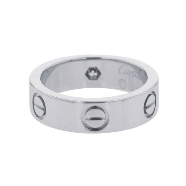 カルティエ リング LOVE リング クラシックモデル ダイヤモンド 1P 約0.07ct Pt950プラチナ サイズ51 B4046700 指輪 ラブリング