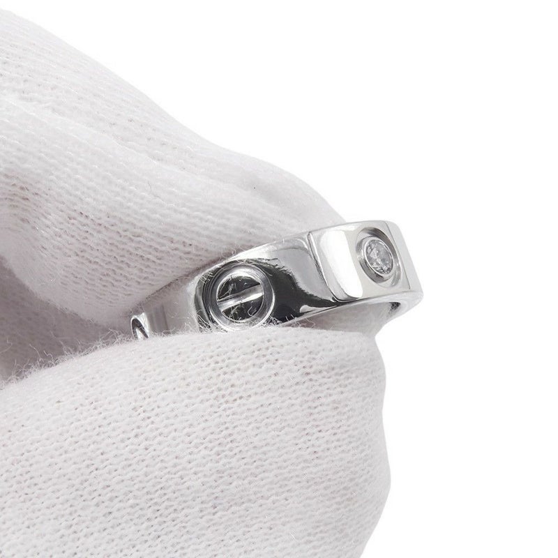 カルティエ リング LOVE リング クラシックモデル ダイヤモンド 1P 約0.07ct Pt950プラチナ サイズ51 B4046700 指輪 ラブリング