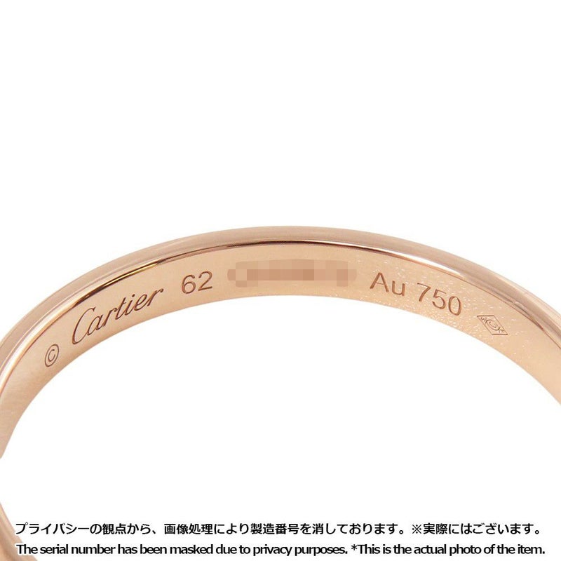 カルティエ リング LOVE リング ミニモデル パヴェ ダイヤ 72P 計0.19ct K18PG サイズ62 B4218100 指輪 ラブリング