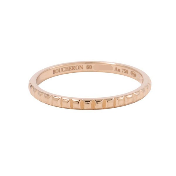 ブシュロン リング キャトル クル ド パリ リング スモール K18PGピンクゴールド サイズ60 JAL01164 Boucheron 指輪 ジュエリー