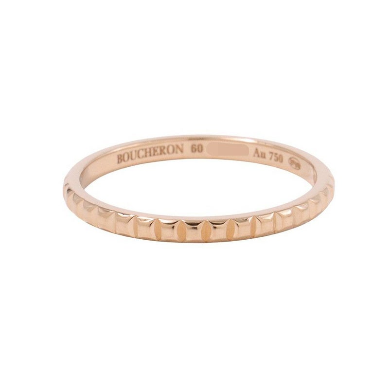 ブシュロン リング キャトル クル ド パリ リング スモール K18PGピンクゴールド サイズ60 JAL01164 Boucheron 指輪 ジュエリー