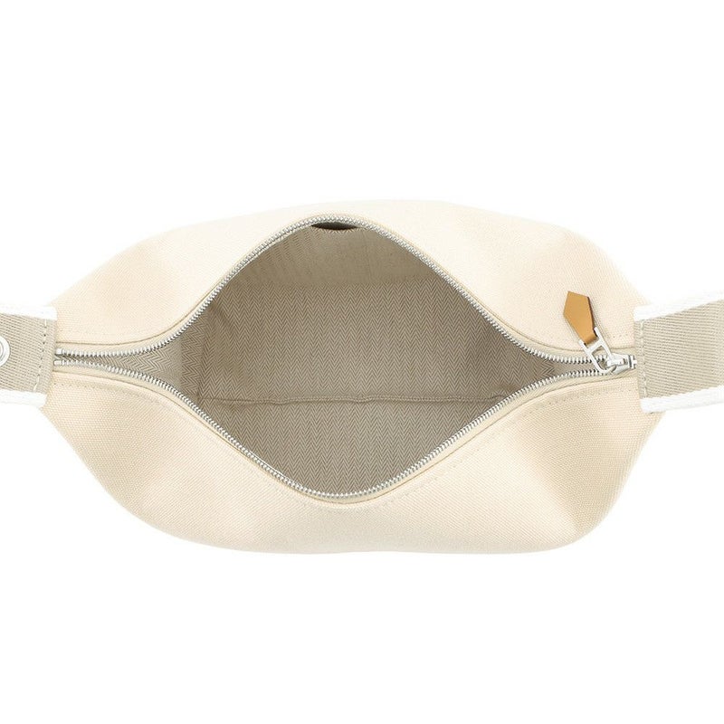 エルメス ポーチ ブリッド・ア・ブラックPM ベージュ/シルバー金具 キャンバス HERMES バッグ 小物入れ