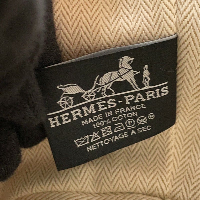 エルメス ポーチ ブリッド・ア・ブラックPM ベージュ/シルバー金具 キャンバス HERMES バッグ 小物入れ