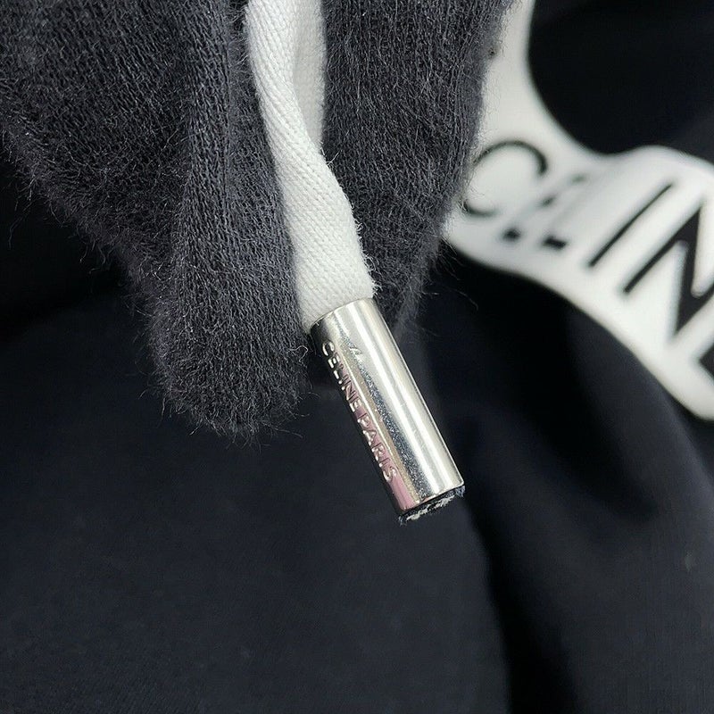 セリーヌ パーカー ルーズ フーディー コットン メンズサイズXS 2Y468670Q CELINE トップス 黒